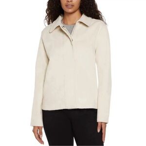 Banana Republic Ladies' Snap Front Jacket - Medium - Cream - New With Tags